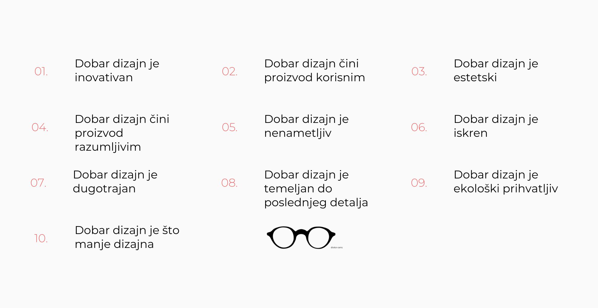 10 principa Dieter Ramsa - dizajn