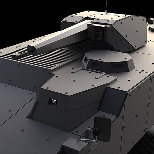 slider-img, slika borbenog vozila Kurjak, detalj cev