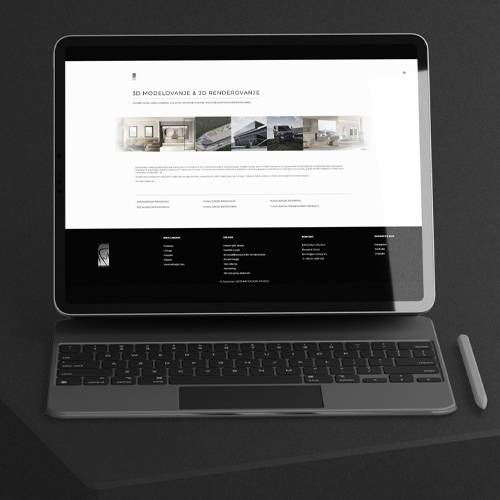 Izgled web stranice, slider, teskt