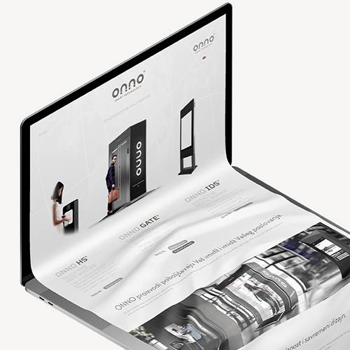 Izgled websajta ONNO Smart Technology